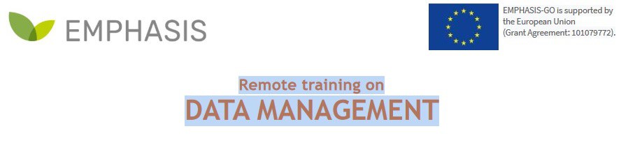 Remote training on DATA MANAGEMENT